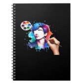 グールズジャストワントワンおもしろいスカルデザイン ノートブック (正面)