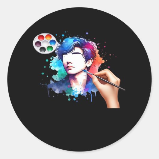 グールズジャストワントワンおもしろいスカルデザイン ラウンドシール (正面)