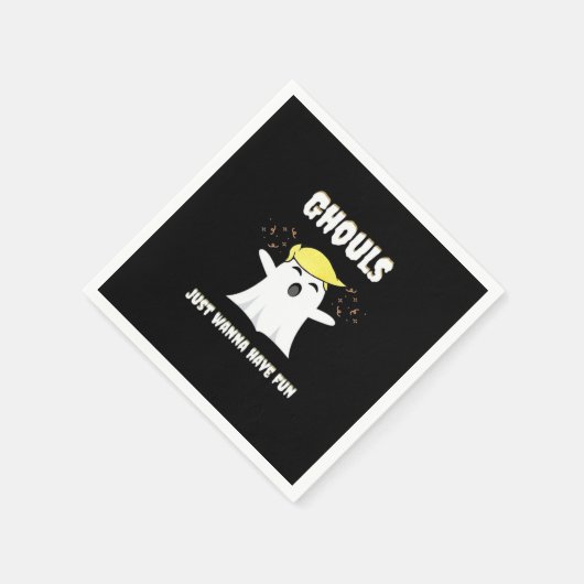 グールズジャストワントワンおもしろいレトロデザイン スタンダードカクテルナプキン (角)