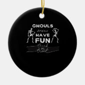 グールズジャストワントワンおもしろい秋引用文 セラミックオーナメント (正面)