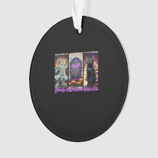 グールズジャストワンナーズおもしろいスローススタイル オーナメント (正面)