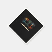 グールズジャストワンハローウィンおもしろいスタイル スタンダードカクテルナプキン (角)