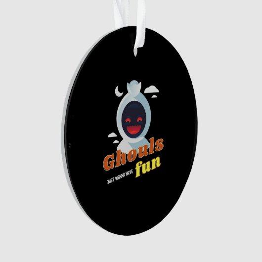 グールズジャストワンハローウィン&おもしろい引用文 オーナメント (正面)
