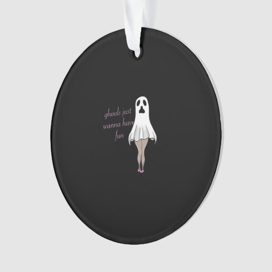 グールズジャストワンワンおもしろいスローガン引用文 オーナメント (正面)