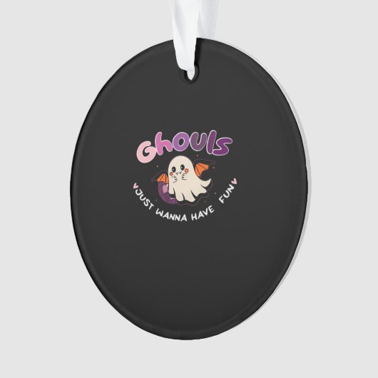 グールズジャストワンワンおもしろいスローガン引用文 オーナメント (正面)