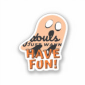グールズジャストワンワンおもしろいスローガン引用文 シール (正面)
