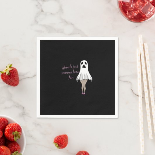 グールズジャストワンワンおもしろいスローガン引用文 スタンダードカクテルナプキン (インサイチュ)