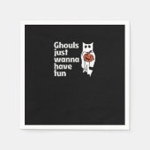 グールズジャストワンワンおもしろいスローガン引用文 スタンダードカクテルナプキン (正面)