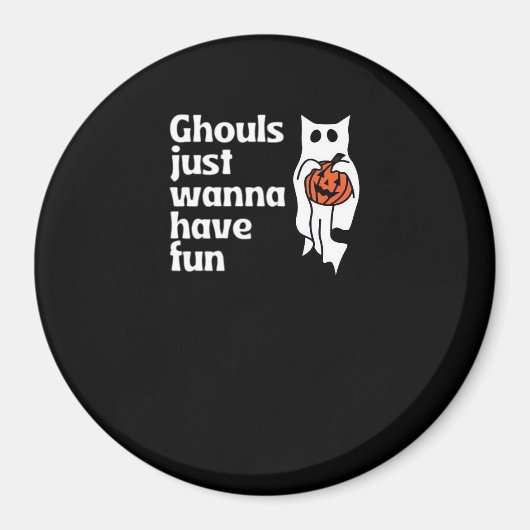 グールズジャストワンワンおもしろいスローガン引用文 マグネット (正面)