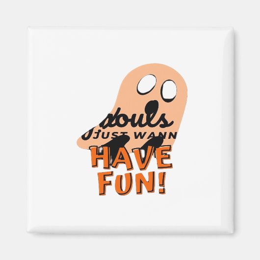 グールズジャストワンワンおもしろいスローガン引用文 マグネット (正面)