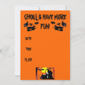 グールズナイトアウトハローウィンパーティ招待 招待状 (裏面)