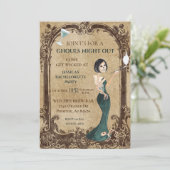 グールズナイトアウトバチェロレッテハロウィーンスケルトン 招待状 (スタンド正面)