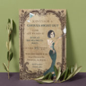 グールズナイトアウトバチェロレッテハロウィーンスケルトン 招待状