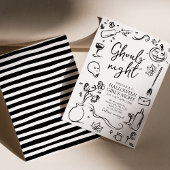 グールズナイトアダルトハロウィンガールズナイトパーティー 招待状