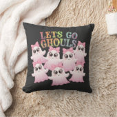 グールズ行こう – かわいい&面白いハロウィーンデザイン クッション (ブランケット)