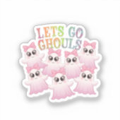 グールズ行こう – かわいい&面白いハロウィーン シール (正面)