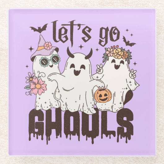 グールズ・ハロウィーンへ ガラスコースター (正面)