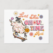 グールタイム転がレトロハロウィーン ポストカード (正面)