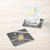 グールディアンフィンチ スクエアペーパーコースター (インサイチュ)