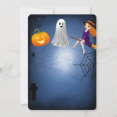 グールナイトアウトのハロウィーンバチェロレッテ 招待状 (裏面)