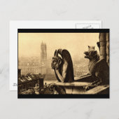 グールノートルダム,パリフランス1912ヴィンテージ ポストカード (正面/裏面)