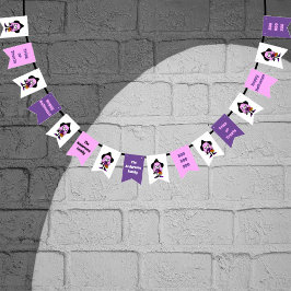 グールハロウィーンウィッチカスタムファミリー名 バンティングフラッグ