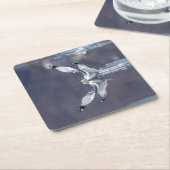 グール反射 スクエアペーパーコースター (アングル)