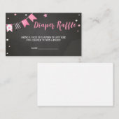 グール幽霊ハロウィンベビーシャワーオムツラッフル エンクロージャーカード (正面/裏面)