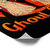 グール集団ホラーゴシッククイーンズハロウィンブライドおもしろい ポスター (角)