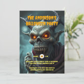 グール モンスター 民俗学 モンスター 大人 ハロウィン 招待状 (スタンド正面)
