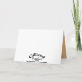 グー市松模様にリーズハロウィーングリーティングカード カード (裏面)