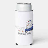 グー得ス間抜けの警察のユーモア スリム缶クーラー (Seltzer正面)