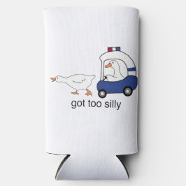 グー得ス間抜けの警察のユーモア スリム缶クーラー