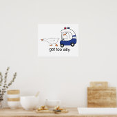 グー得ス間抜けの警察のユーモア ポスター (キッチン)