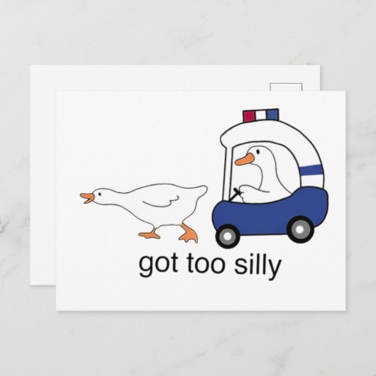 グー得ス間抜けの警察のユーモア ポストカード (正面/裏面)