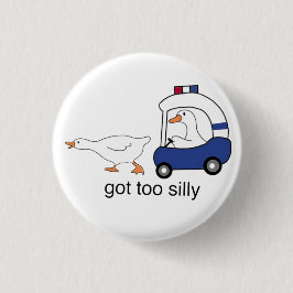 グー得ス間抜けの警察のユーモア 缶バッジ