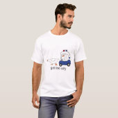 グー得ス間抜けの警察のユーモア Tシャツ (正面フル)