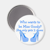 グー恋しく思ディ2シューズライトブルーハイヒール マグネット (正面/裏面)