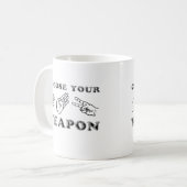 グー・チョキ・パー 武器を選べ マグカップ (正面左)