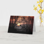 グ不気味リーティング異教のカード カード (黄色い花)