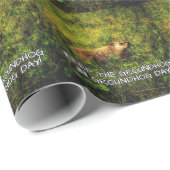 グ保ロンドホッグの日のラッピング紙 ラッピングペーパー (ロールコーナー)