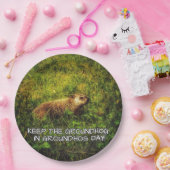 グ保ロンドホッグの日プレート ペーパープレート (パーティー)