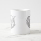 グ怒レーのオオカミ ジャンボコーヒーマグカップ (正面)