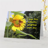 グ感じループ蝶ビッグカードより良い カード (黄色い花)