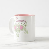 グ最高のラミー渦巻きハート ツートーンマグカップ (正面左)