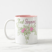 グ最高のラミー渦巻きハート ツートーンマグカップ (左)