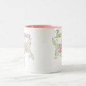 グ最高のラミー渦巻きハート ツートーンマグカップ (中央)