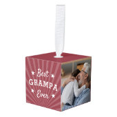 グ最高のランパ・エバー・フォト キューブオーナメント (正面アングル)