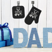 グ最高のリルマスターパパ父の日 鍋つかみ&鍋敷きセット