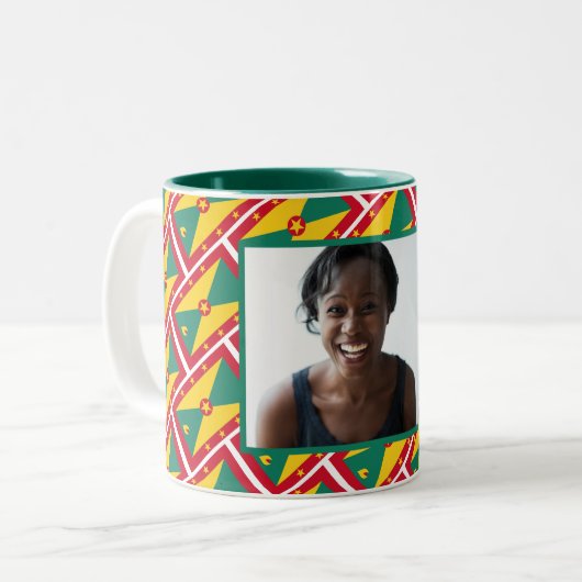 グ最高のレナディアンマパーソナライズされたム写真 ツートーンマグカップ (正面左)